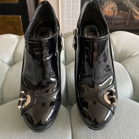Christian Dior Patent Leather Heel Booties - Picture 9 of 16